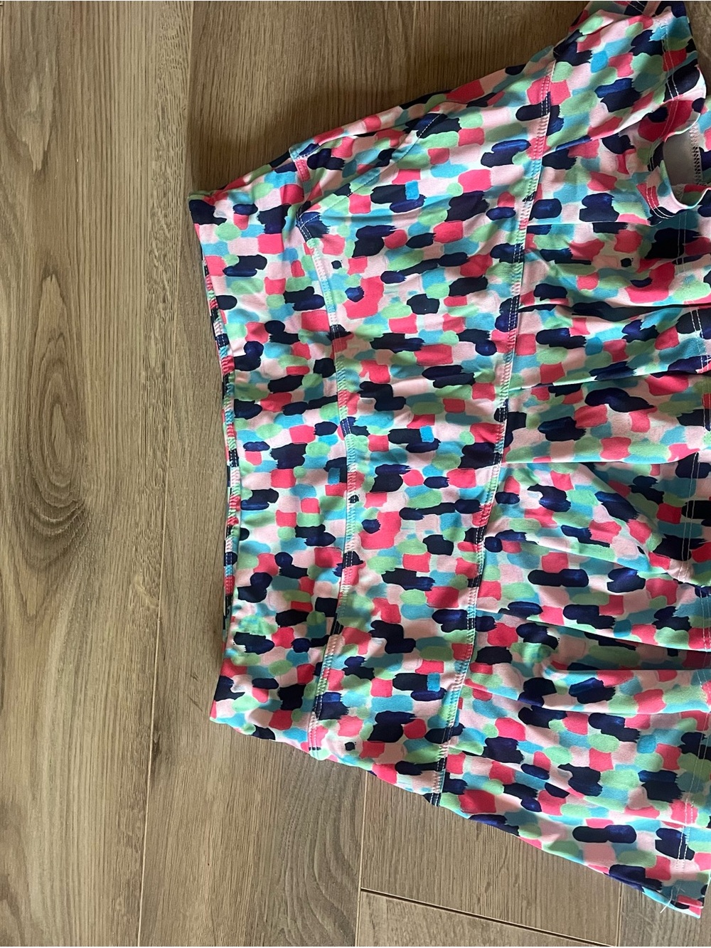 Pickleball or Tennis Ruffle Skirt with Abstract Print - Picture 2 of 7
